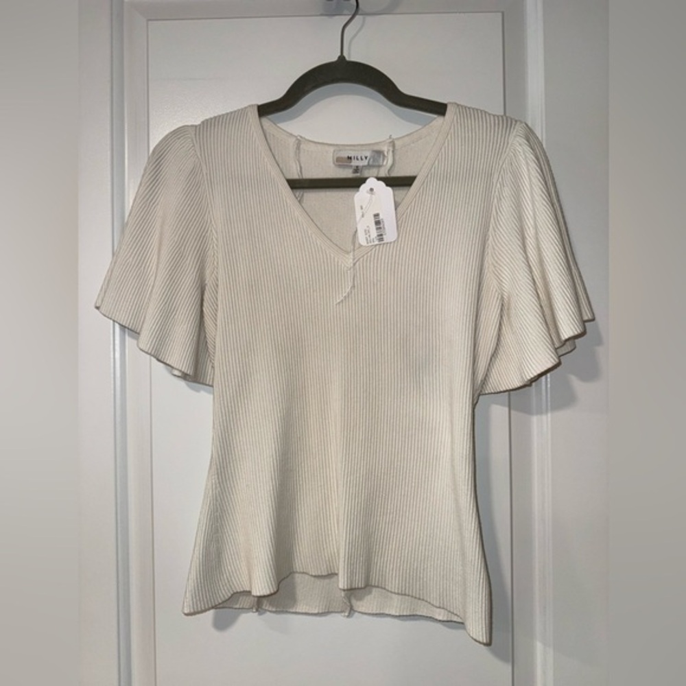 Milly Off White Sweater NWT Size- S - Picture 1 of 5